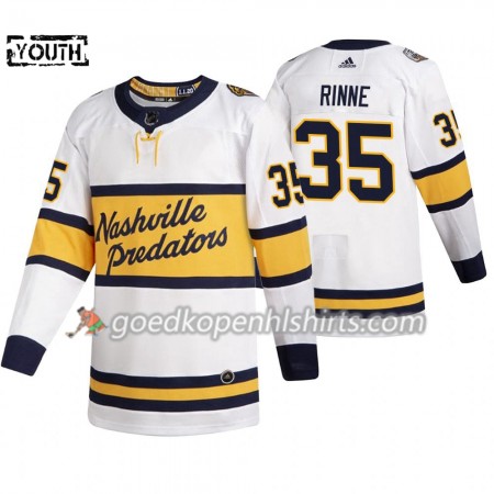 Nashville Predators Pekka Rinne 35 Adidas 2020 Winter Classic Authentic Shirt - Kinderen